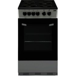 Beko BS530S 50cm Single Electric Cooker in Silver